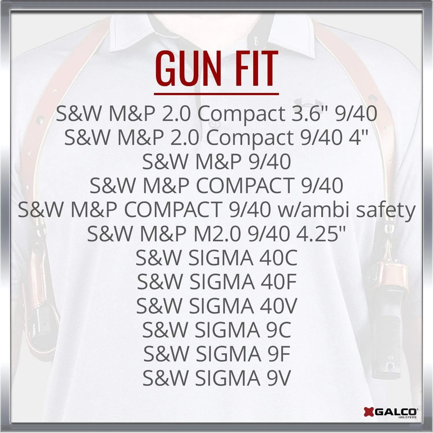 Galco Miami Classic Shoulder Holster System