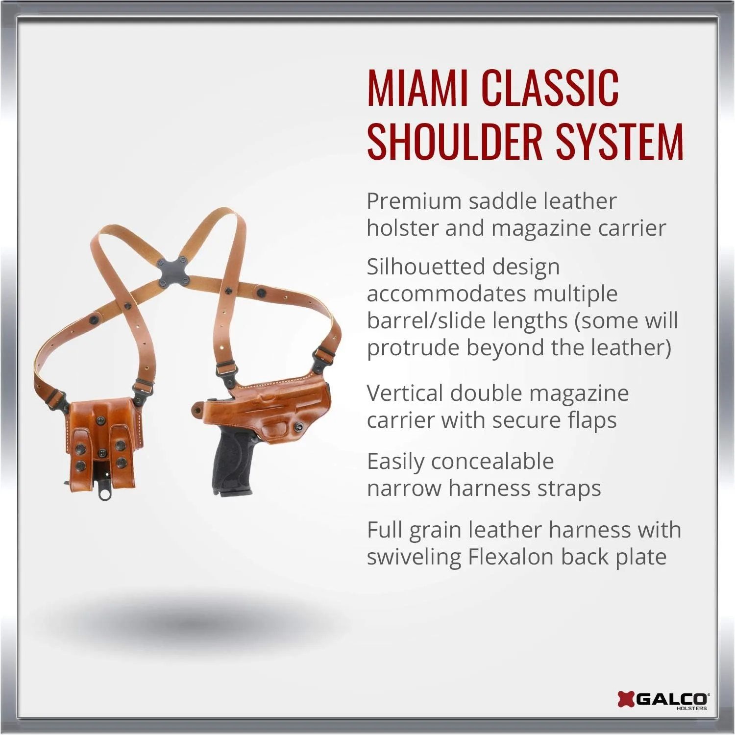 Galco Miami Classic Shoulder Holster System