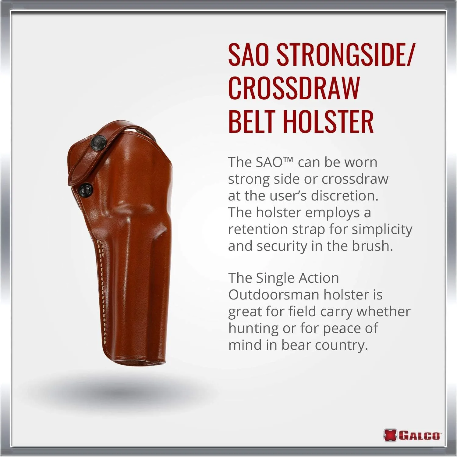 GALCO SAO Single Action Outdoorsman Holster