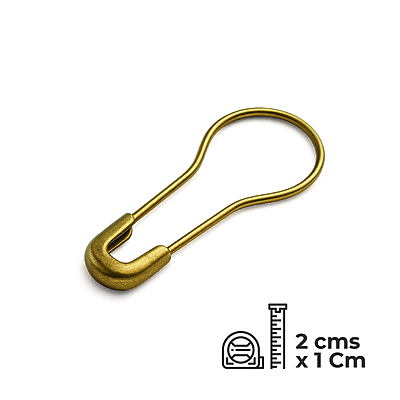 Gancho Calabash Dorado Caja x 1000 Und