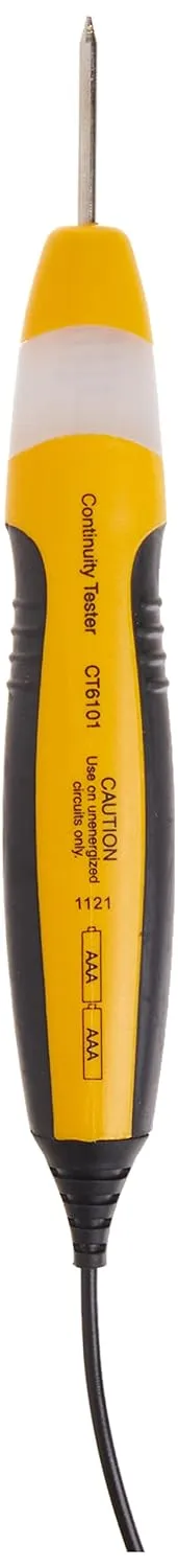 Gardner Bender Sperry Instruments CT6101 Heavy Duty Continuity Tester, 2 Range, 36 inch lead