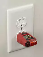 Gardner Bender GFI-3501 Ground Fault Receptacle Tester & Circuit Analyzer, 110-125V AC, 7 LED Tests (Red)