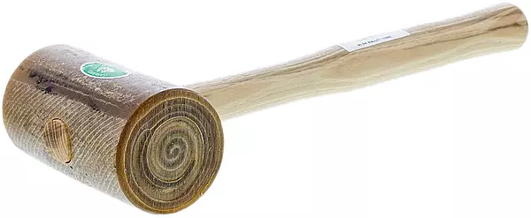 GARLAND MFG 11006 Size 6 Rawhide Mallet - 1-1/2 lb Head