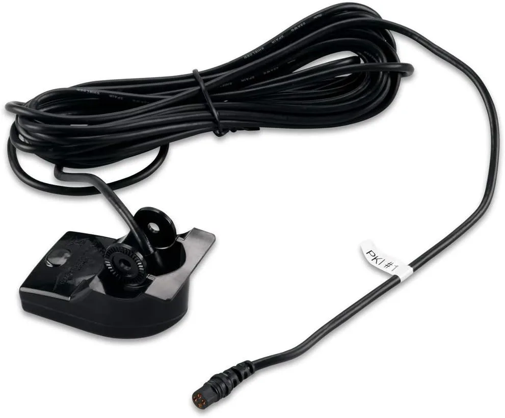 Garmin Transom/Trolling Motor Mount Dual Beam Transducer, Standard Packaging