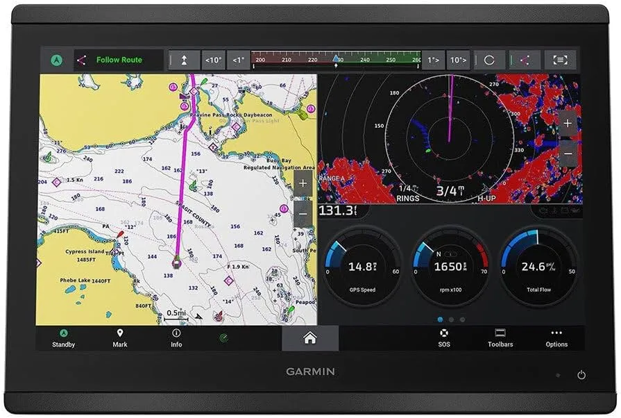 Garmin 010-02093-50 GPSMAP 8616 with Mapping - 16", Navionics+
