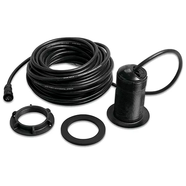 Garmin 010-10218-22 Airmar P19 Plastic Thru-Hull Mount Transducer, Black