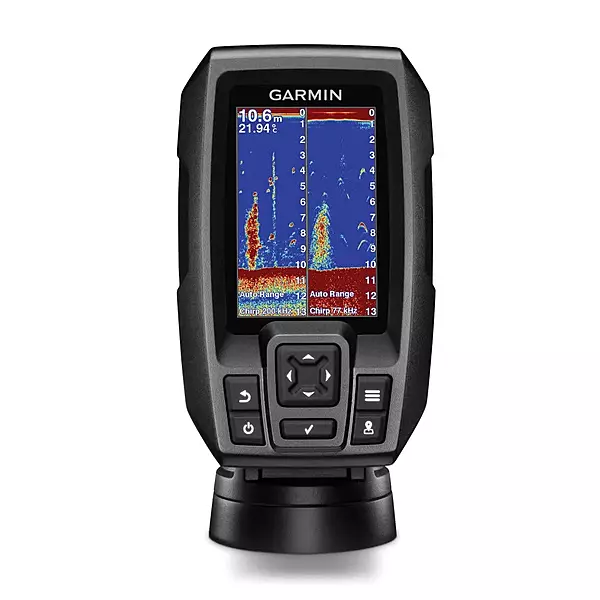 Garmin 010-01550-00 Striker 4 with Transducer, 3.5" GPS Fishfinder with Chirp Single