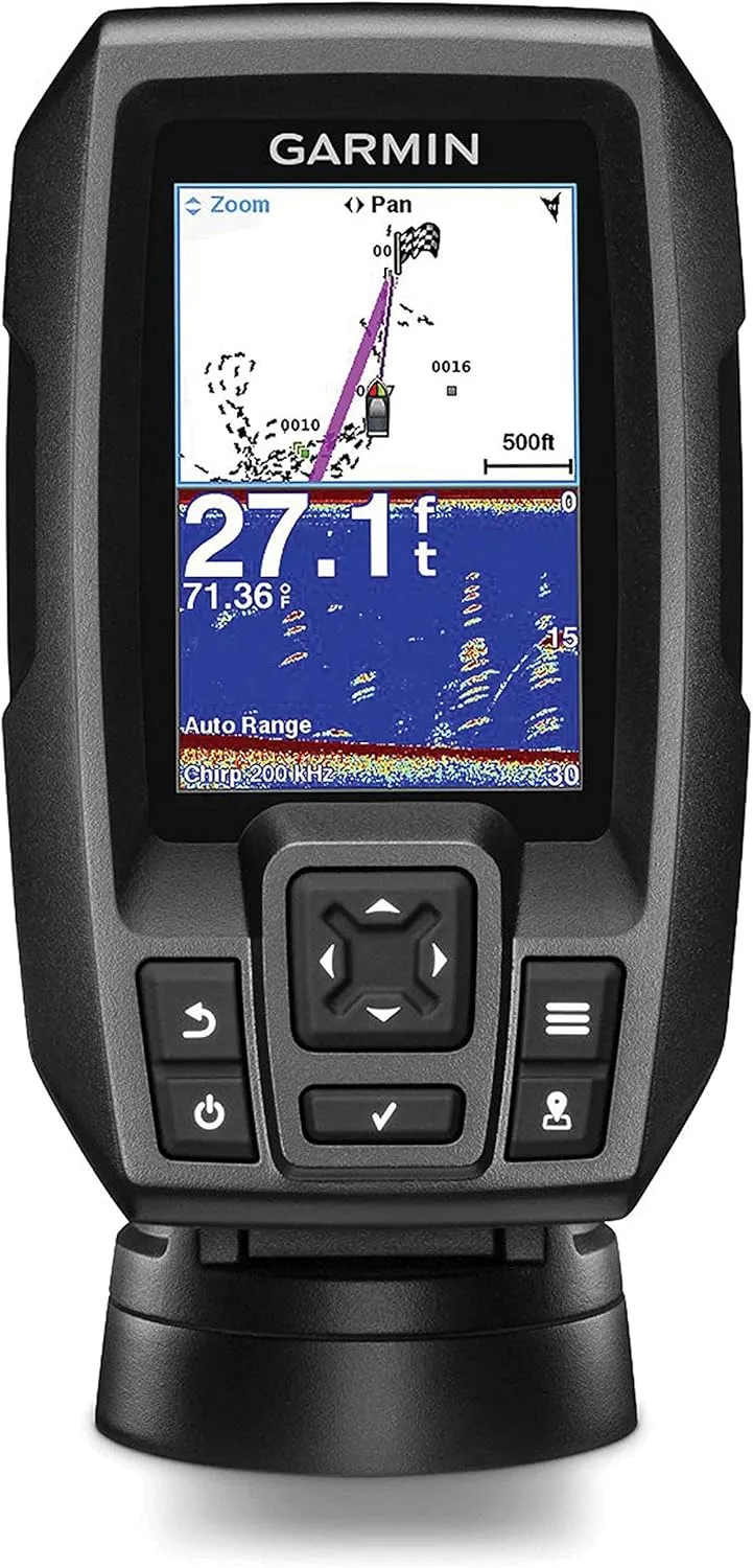 Garmin 010-01550-00 Striker 4 with Transducer, 3.5" GPS Fishfinder with Chirp Single