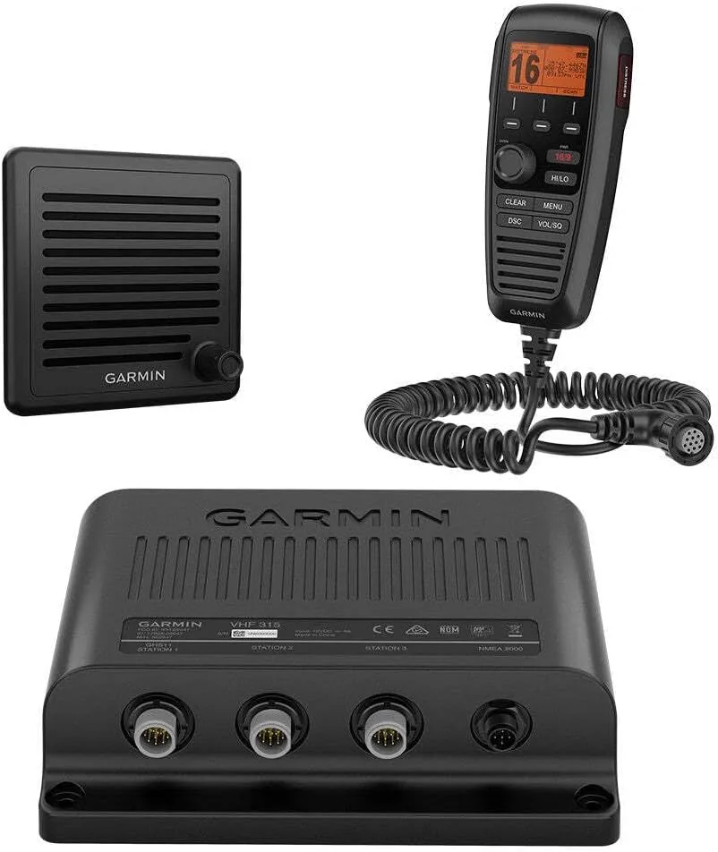 Garmin 0100204700 VHF 315, Modular, with Hailer & GPS, White, Small