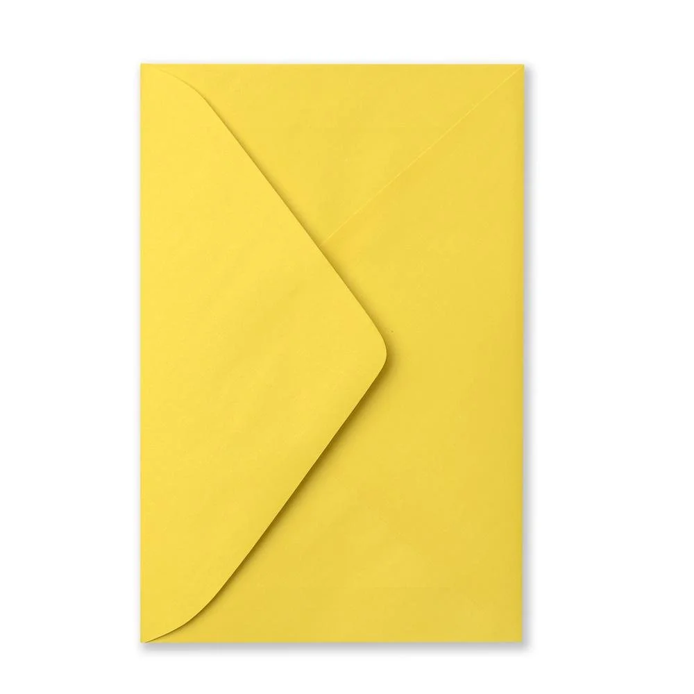 Gartner Studios Envelopes, A9, Gummed Seal, Yellow, Pack Of 50