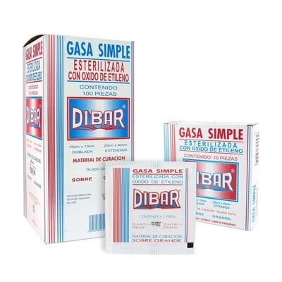 Gasa Estéril 7.5x5 cm 100 pcs Gasa Estéril 7.5x5 cm 100 pcs