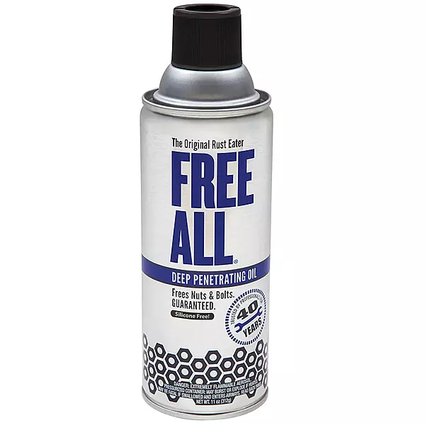 Free All Rust Eater Deep Penetrating Oil, 11 oz Aerosol – Loosens Rusted Bolts, Nuts