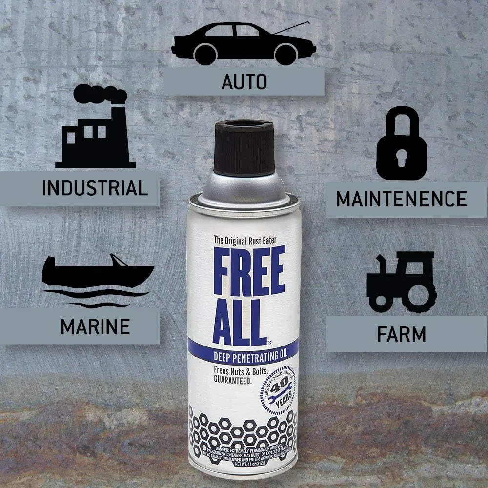 STA-BIL Rust Stopper Anti-Corrosion Spray Lubricant and Free All Rust Eater Deep Penetrating Oil