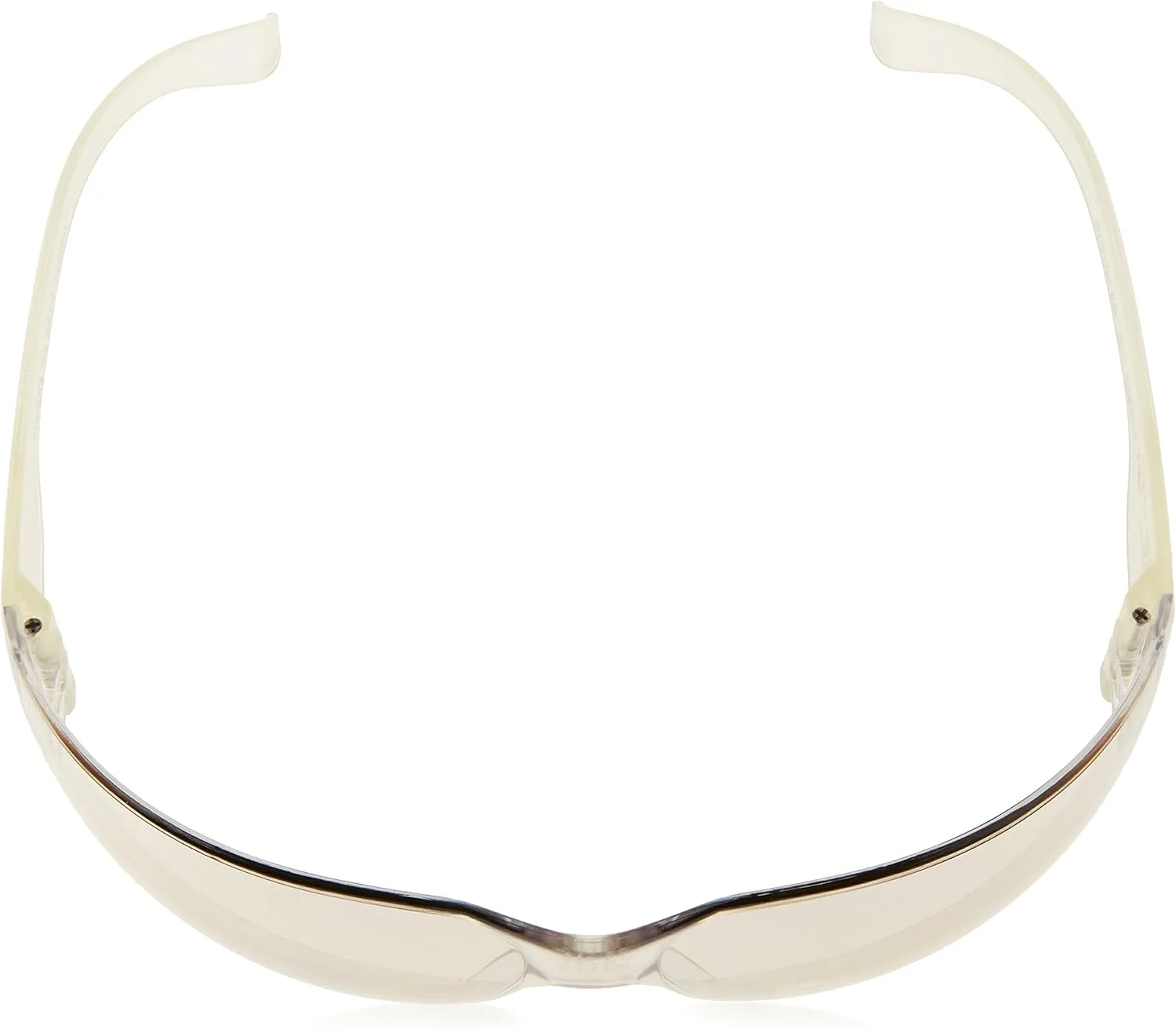 Gateway Safety GWS460M Clear Mirror StarLite Safety Glass (Wraparound Lens and Frame Deep Temple Snug Comfortable Fit), Clear Temple, Clear Indoor Outdoor Lens
