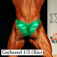 Contoured Front 3/4" Wide Strap Posing Suit