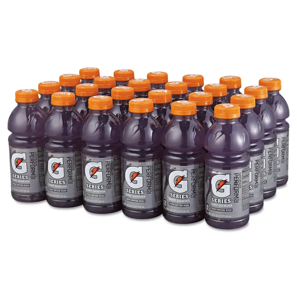 Gatorade Sports Drink, Frost Riptide Rush, 20-Ounce Wide-Mouth Bottles (Pack of 24)