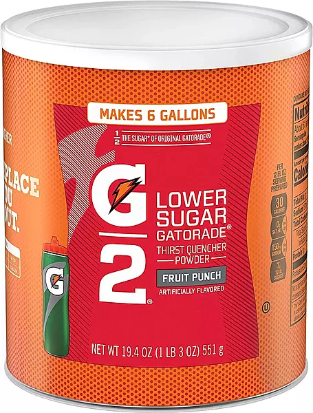 Gatorade Perform G2 02 Perform Thirst Quencher Instant Powder Fruit Punch Drink 19.4 Oz. (1 Each)