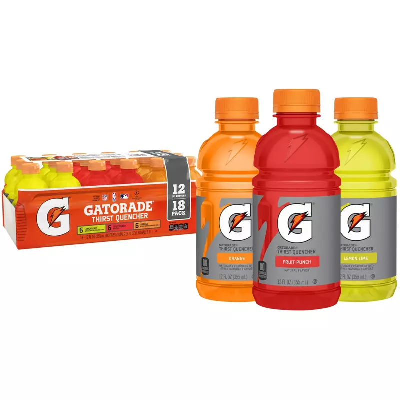 Gatorade Thirst Quencher Sports Drink, Variety Pack, 12 Fl Oz (Pack of 18) Classic Variety 12 Fl Oz (Pack of 18)