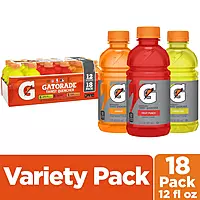Gatorade Thirst Quencher Sports Drink, Variety Pack, 12 Fl Oz (Pack of 18) Classic Variety 12 Fl Oz (Pack of 18)