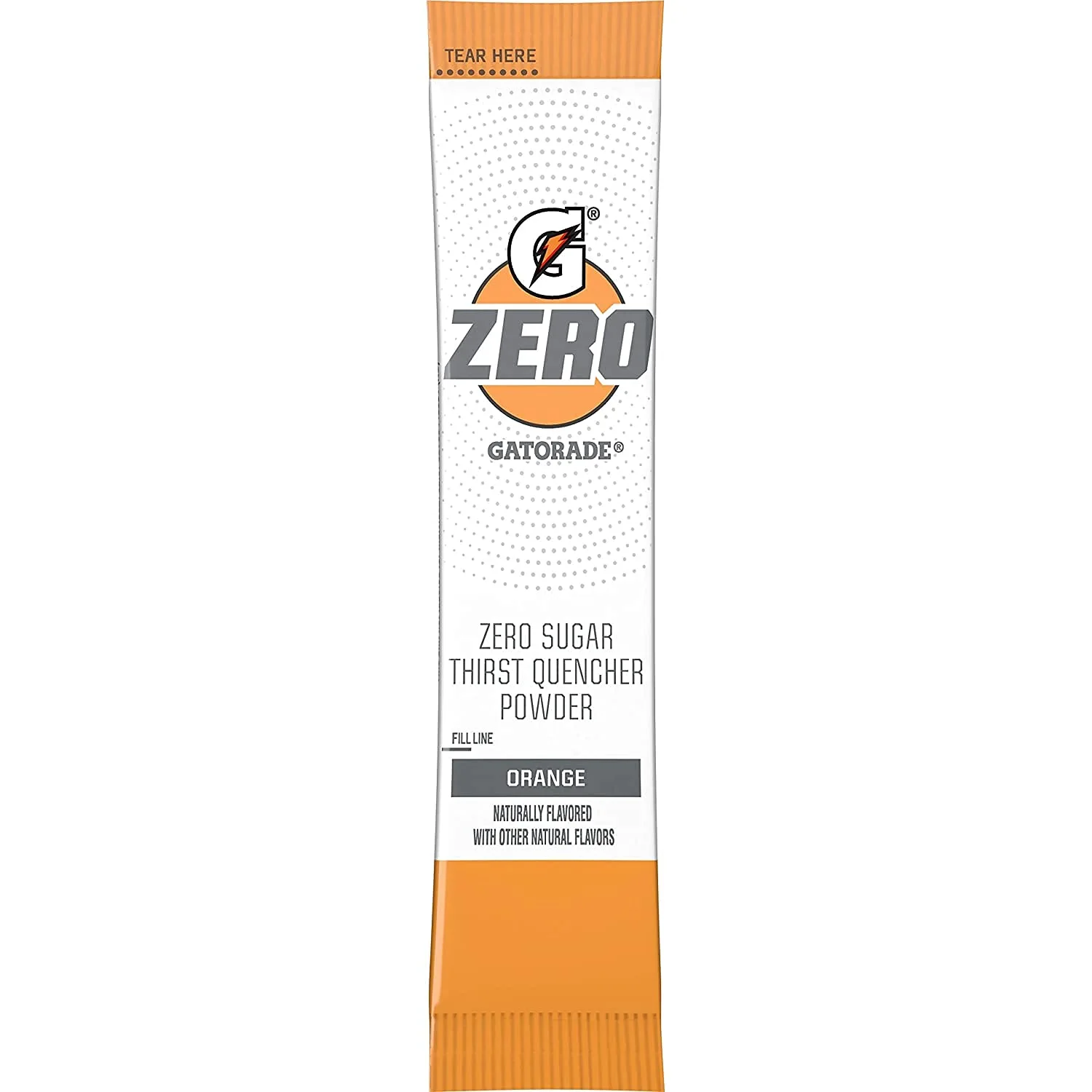 The Gatorade Gatorade G Zero, Sugar Free Powder Sticks, 0.10oz Packets (Mixes with 20 ounces of Water) 10 Pack (Orange)