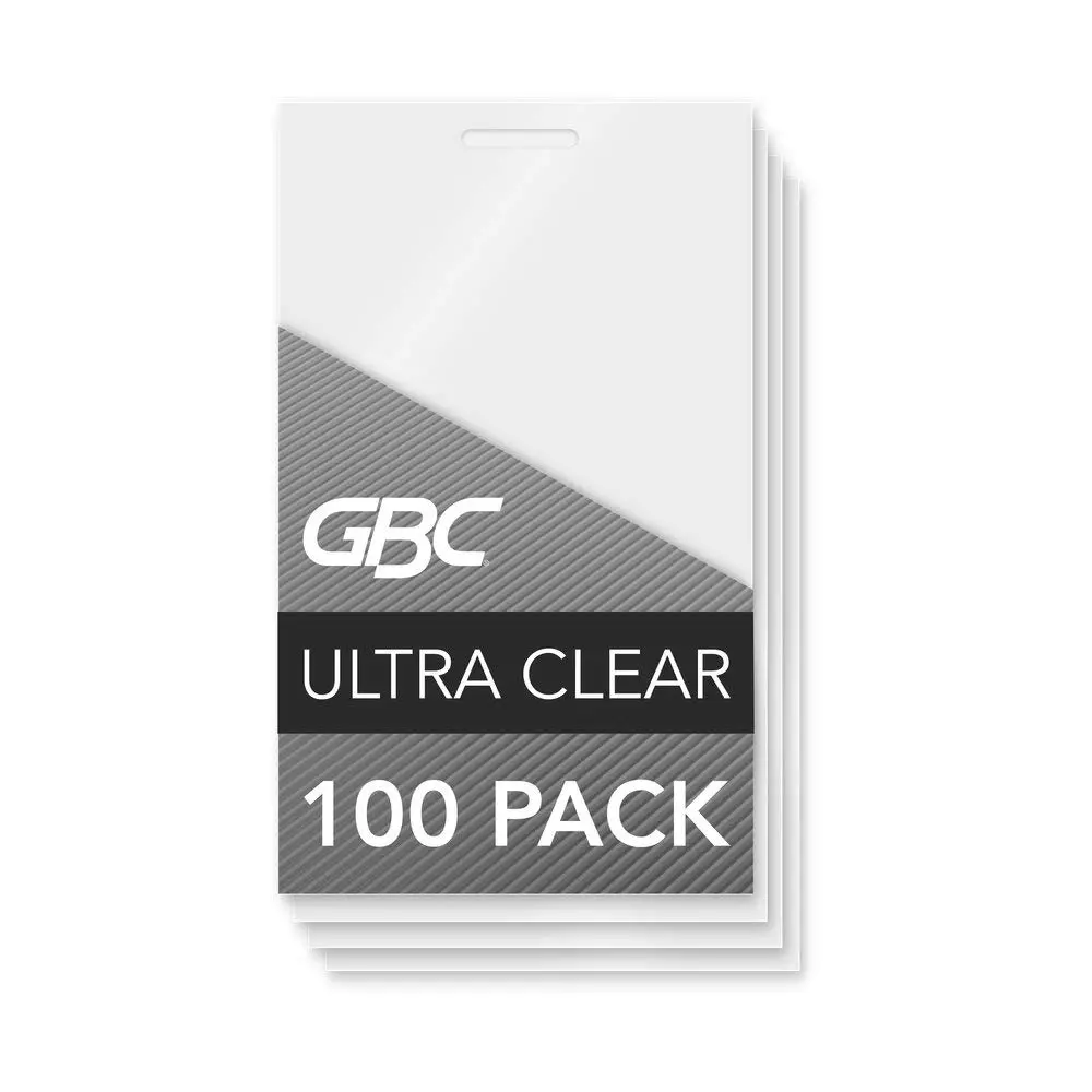 GBC UltraClear Thermal Laminating Pouches, 7 Mil, 100 Pack