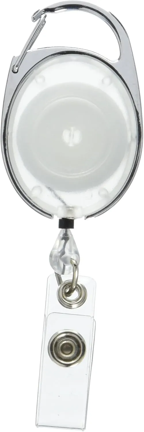SWINGLINE GBC BadgeMates Translucent Retractable Carabiner Badge Reels