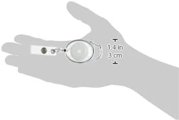 SWINGLINE GBC BadgeMates Translucent Retractable Carabiner Badge Reels