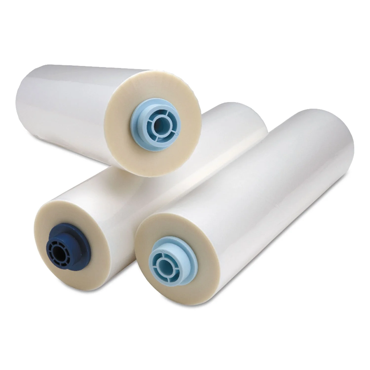 GBC EZ Load Blue End Cap Laminating Roll Film, Low Temp, Gloss, 11.5" x 100', 5 mil, 2 Rolls