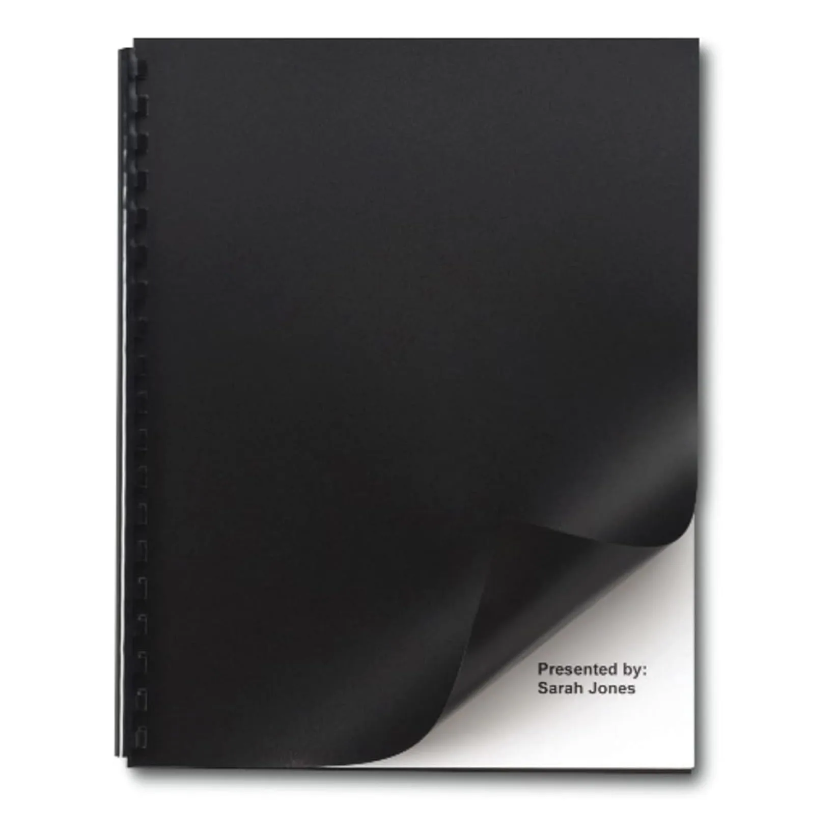 GBC Solids Presentation Covers, 8.5 x 11 in, Black, 50-Pack (2514493)