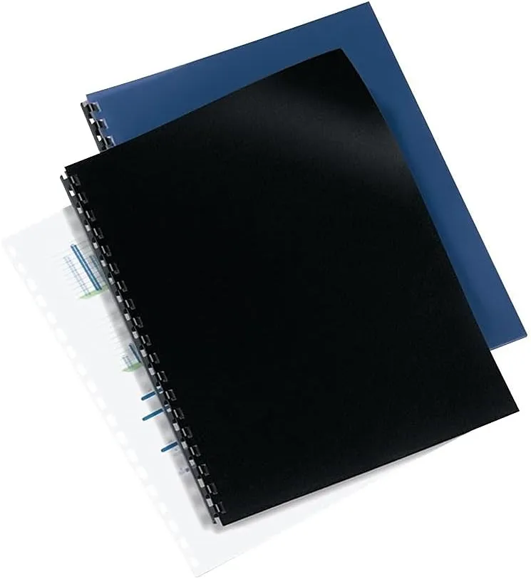 GBC Solids Presentation Covers, 8.5 x 11 in, Black, 50-Pack (2514493)