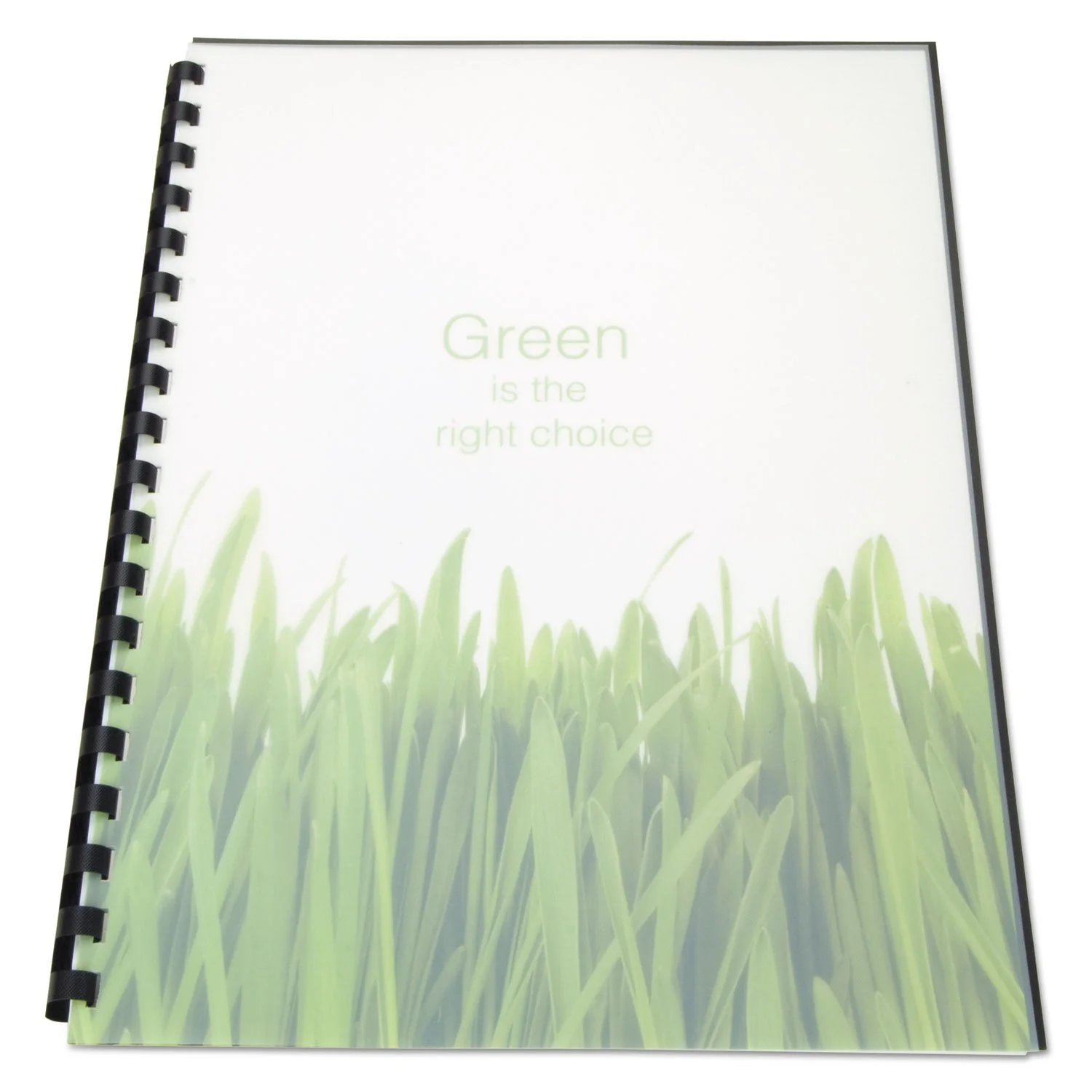 Swingline GBC 100% Recycled Poly Binding Cover, 11"x8-1/2", Frost, Pack of 25 (25817)
