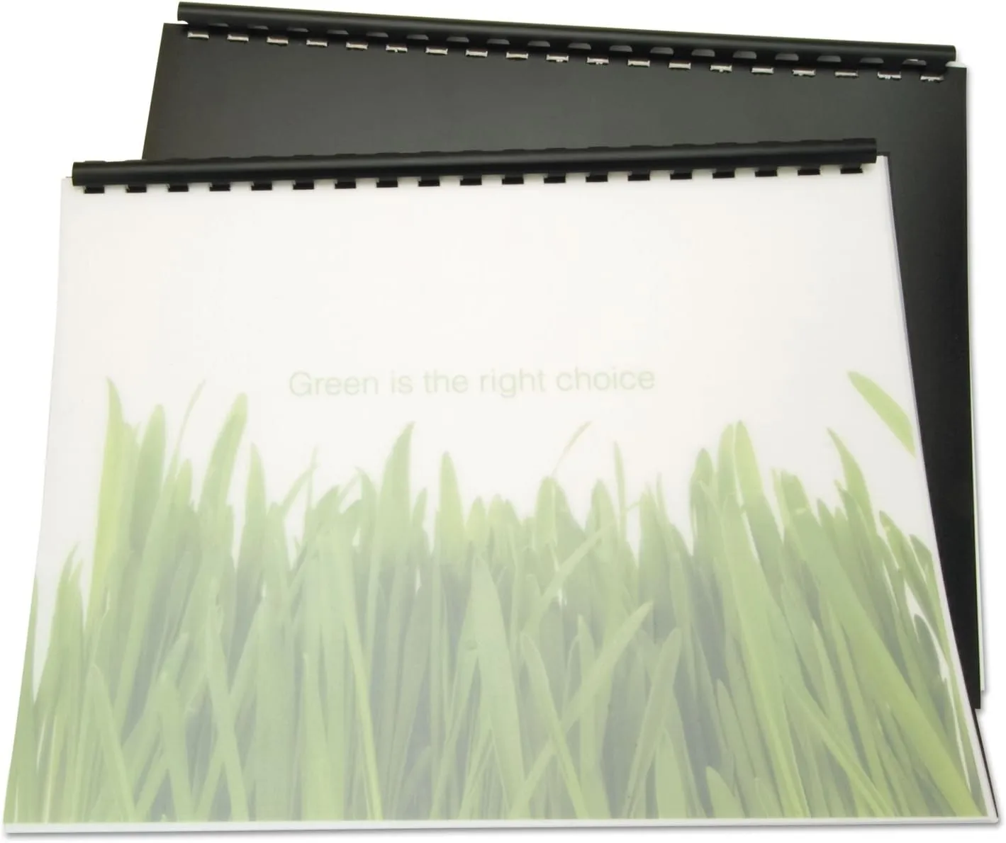 Swingline GBC 100% Recycled Poly Binding Cover, 11"x8-1/2", Frost, Pack of 25 (25817)