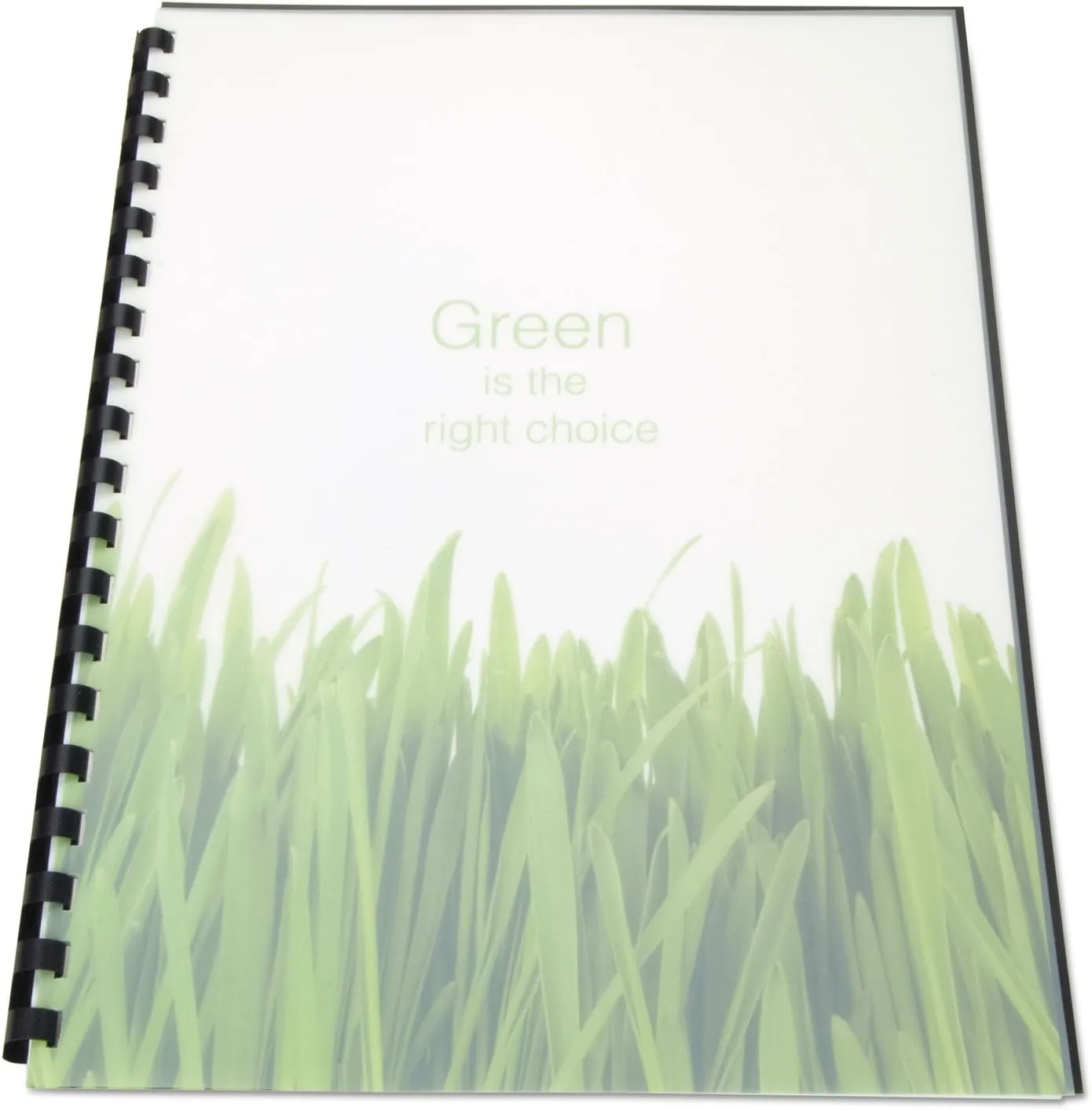 Swingline GBC 100% Recycled Poly Binding Cover, 11"x8-1/2", Frost, Pack of 25 (25817)