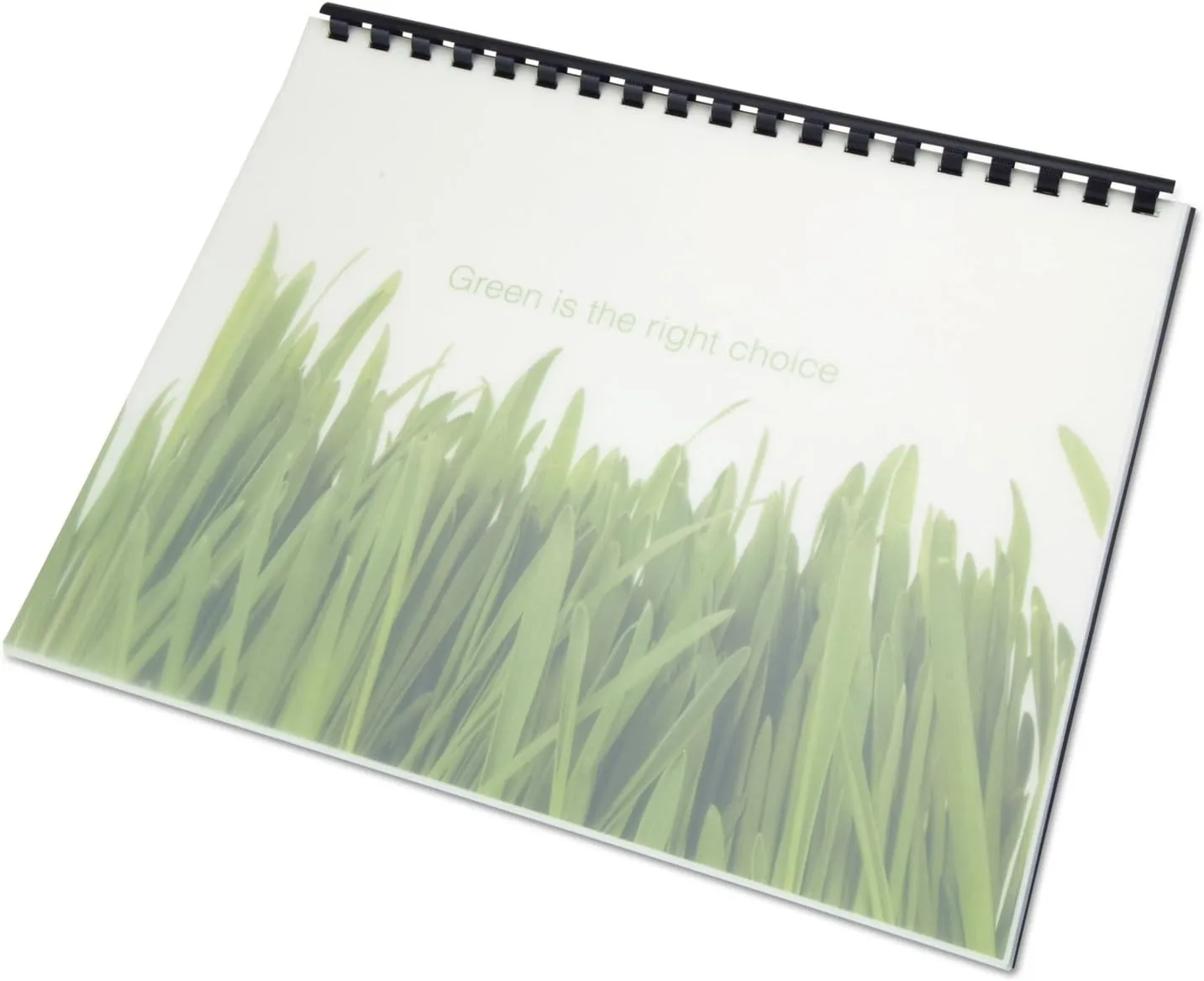 Swingline GBC 100% Recycled Poly Binding Cover, 11"x8-1/2", Frost, Pack of 25 (25817)