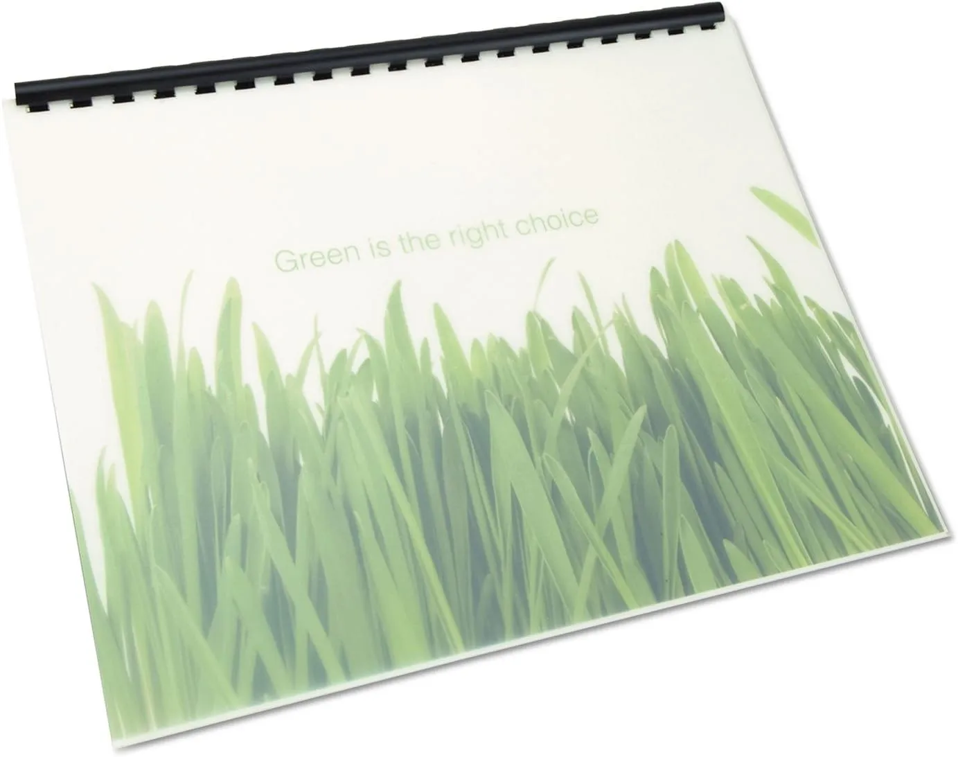 Swingline GBC 100% Recycled Poly Binding Cover, 11"x8-1/2", Frost, Pack of 25 (25817)