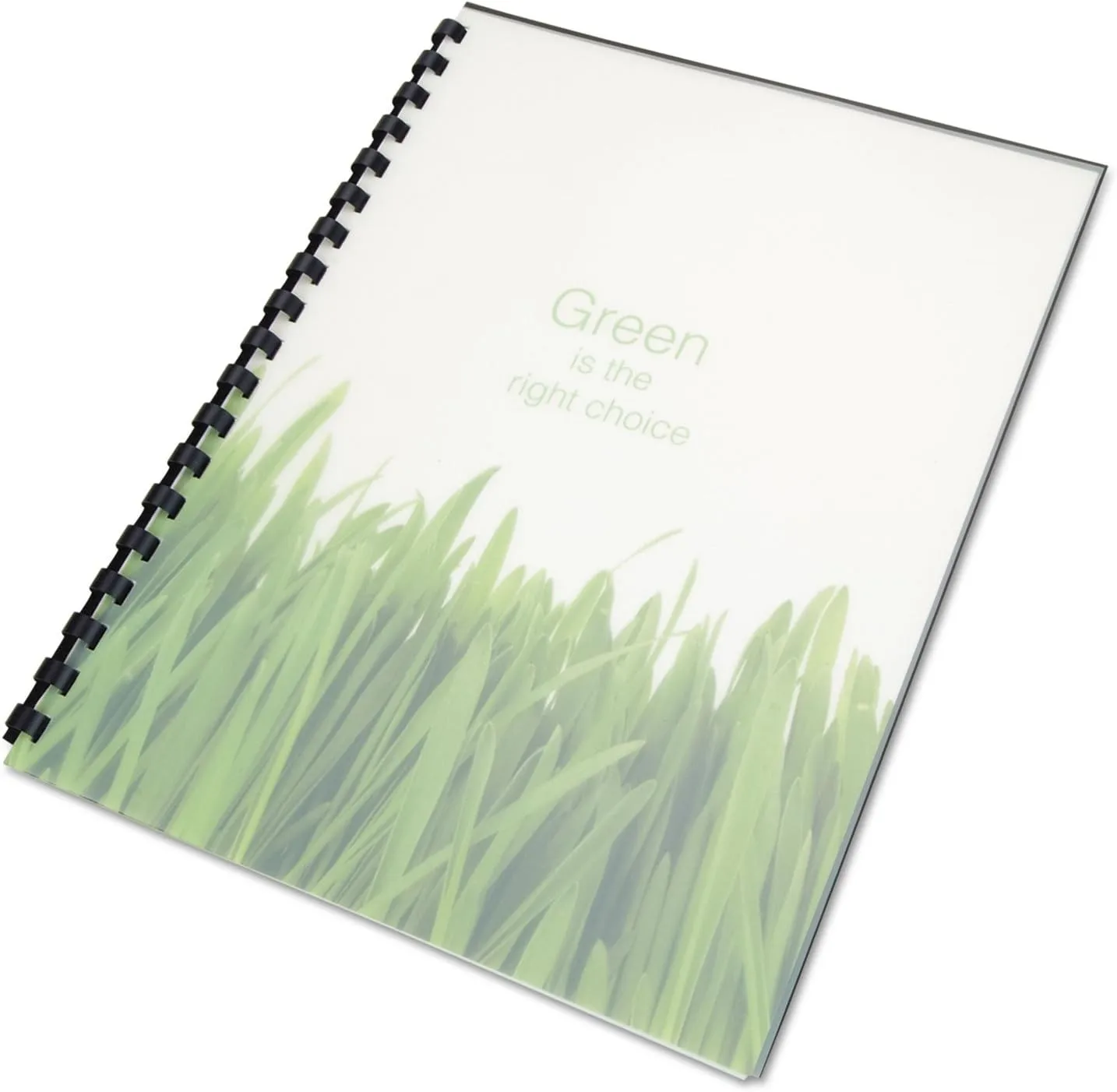 Swingline GBC 100% Recycled Poly Binding Cover, 11"x8-1/2", Frost, Pack of 25 (25817)