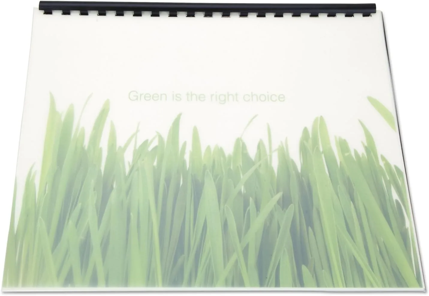 Swingline GBC 100% Recycled Poly Binding Cover, 11"x8-1/2", Frost, Pack of 25 (25817)