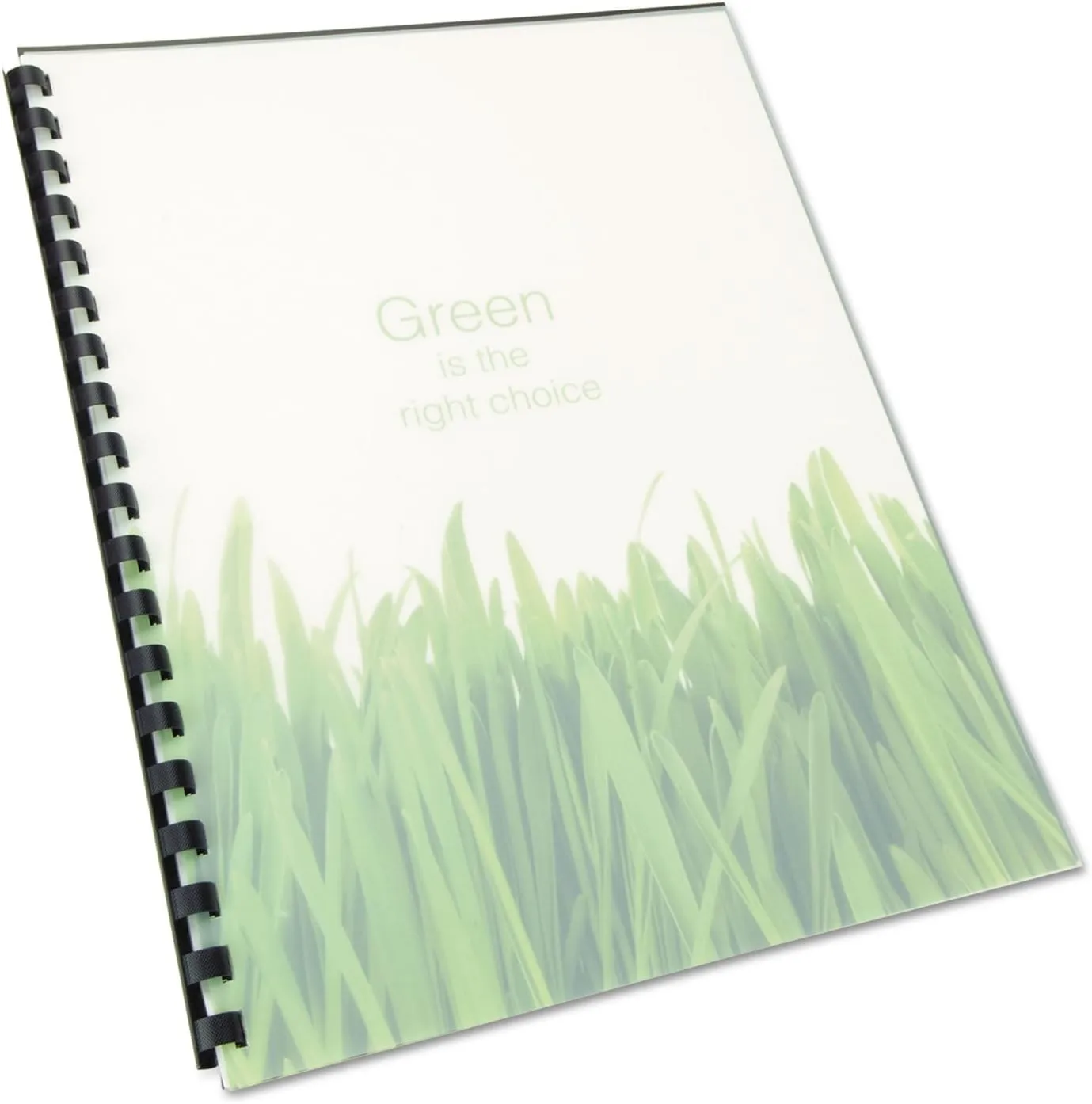 Swingline GBC 100% Recycled Poly Binding Cover, 11"x8-1/2", Frost, Pack of 25 (25817)