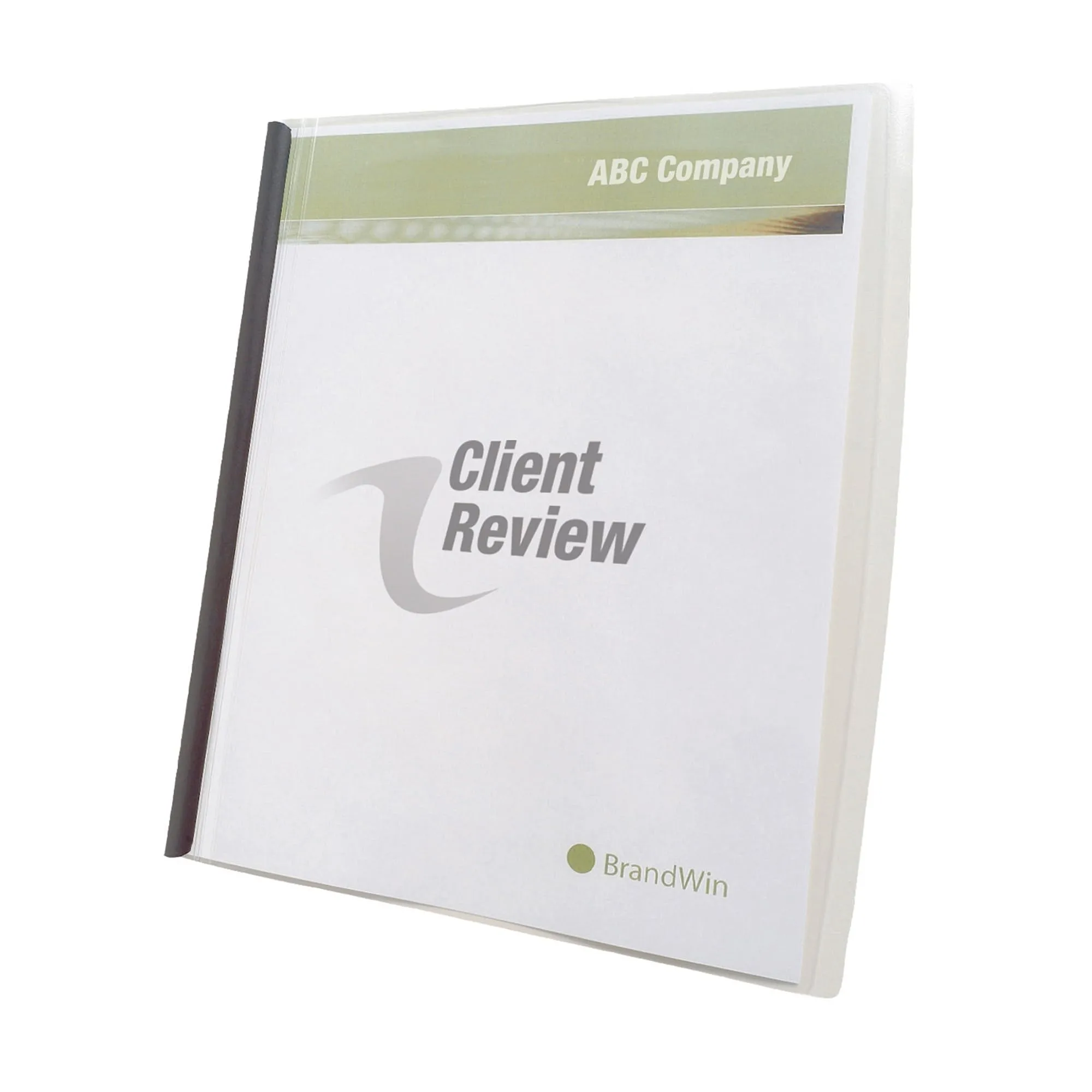 GBC Slide 'n Bind Frosted Report Covers, Clear, 10-Pack, Letter (8.5 x 11)