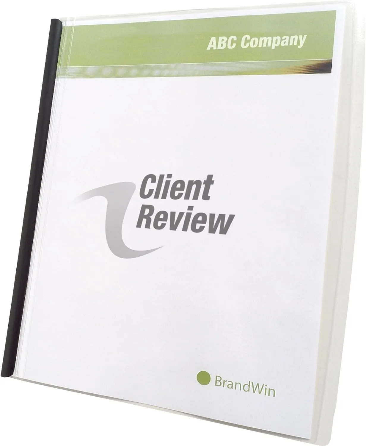 GBC Slide 'n Bind Frosted Report Covers, Clear, 10-Pack, Letter (8.5 x 11)