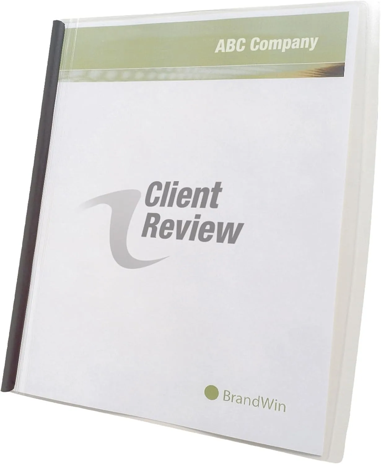 GBC Slide 'n Bind Frosted Report Covers, Clear, 10-Pack, Letter (8.5 x 11)