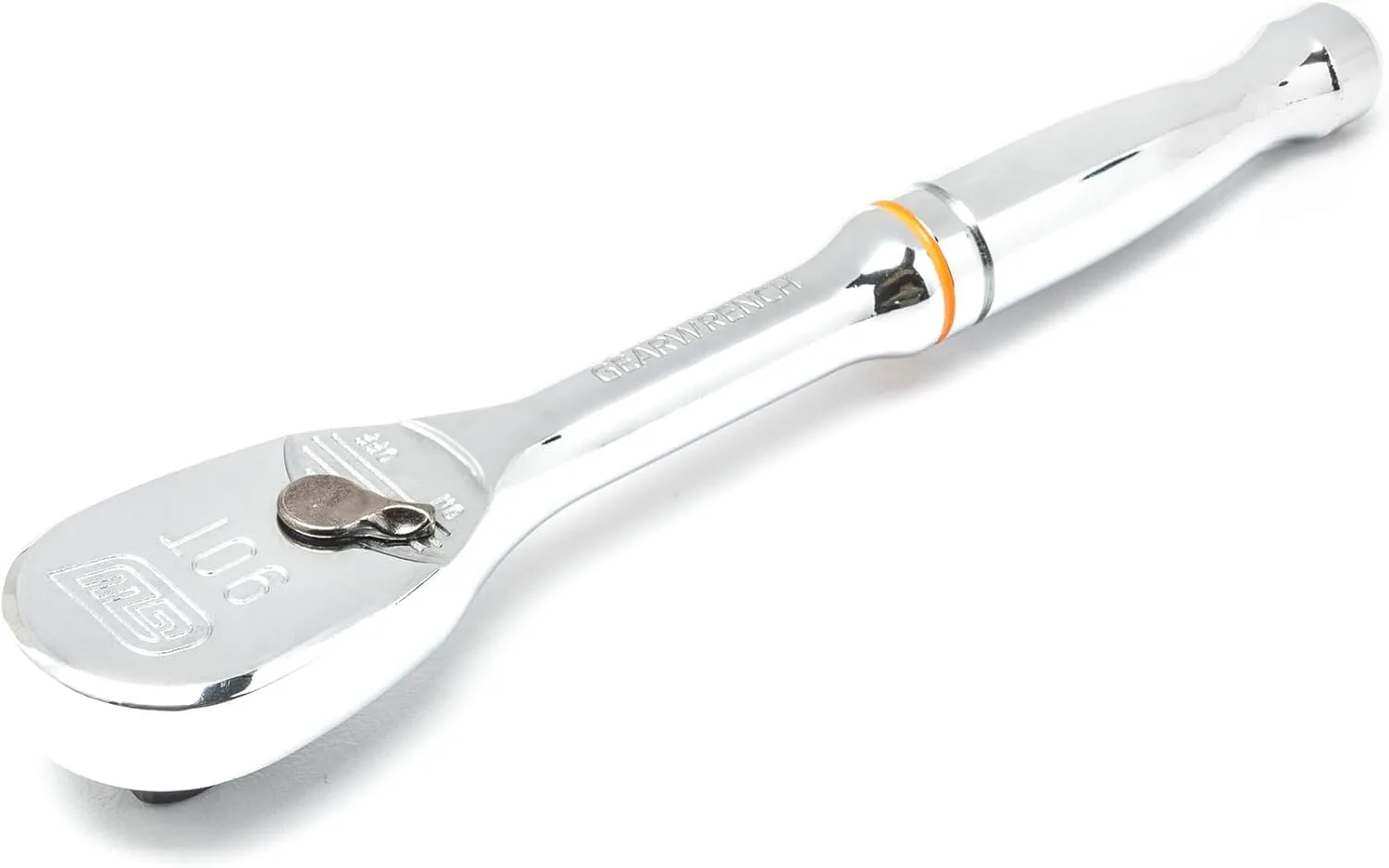 GEARWRENCH 1/4" Drive Teardrop Ratchet 5", 90 Tooth, 81011T 90-Tooth Full Polish