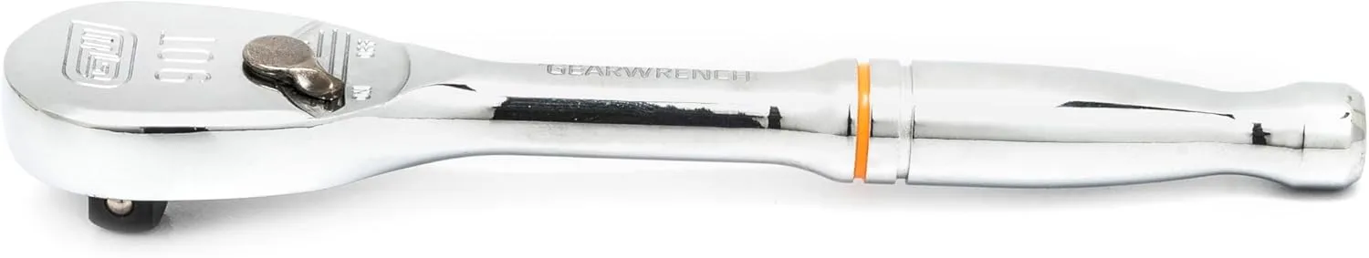 GEARWRENCH 1/4" Drive Teardrop Ratchet 5", 90 Tooth, 81011T 90-Tooth Full Polish