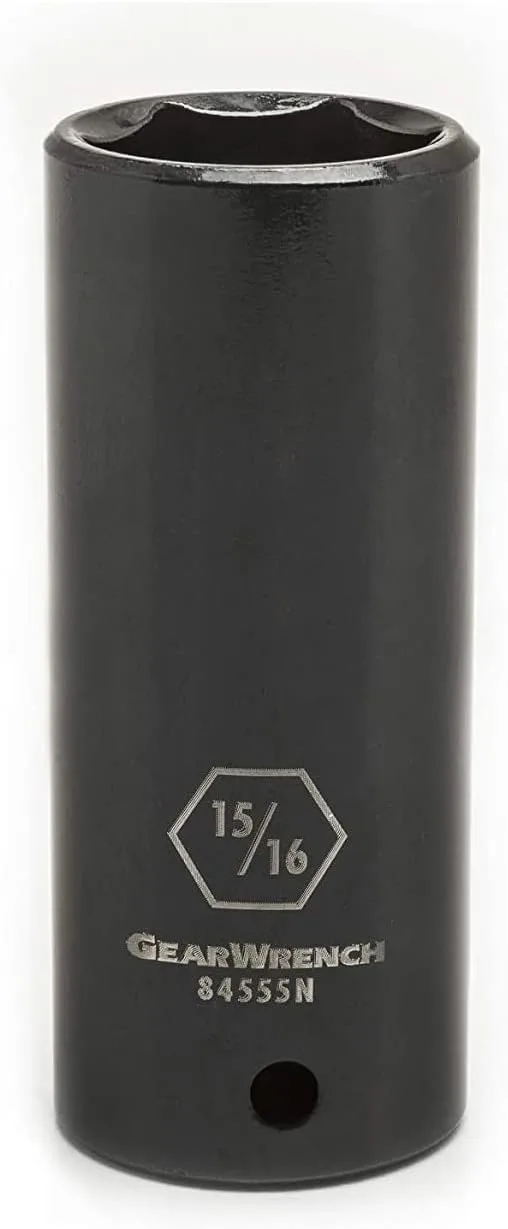 GEARWRENCH 1/2" Drive Deep Impact SAE Socket 15/16", 6 Point - 84555N