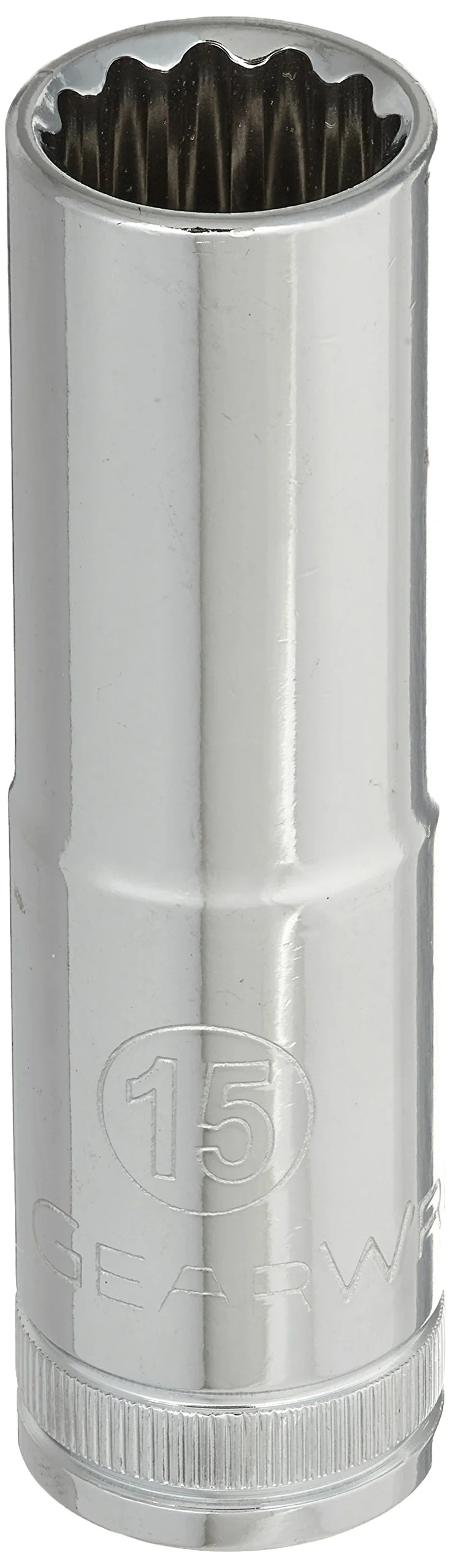 GEARWRENCH 1/2" Drive 12 Point Deep Metric Socket 15mm - 80786
