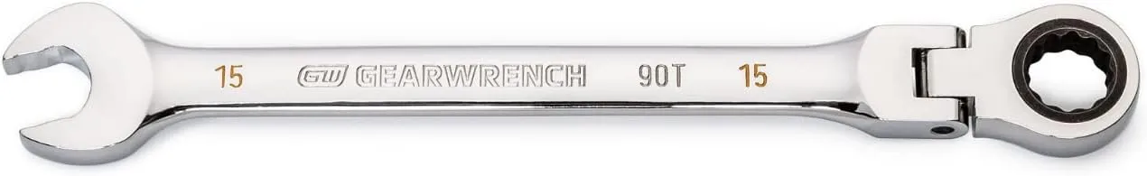 GEARWRENCH 90-Tooth 12-Point Flex Head Ratcheting Combination Wrench