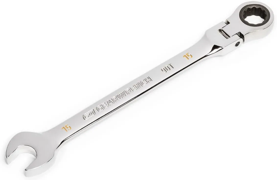 GEARWRENCH 90-Tooth 12-Point Flex Head Ratcheting Combination Wrench