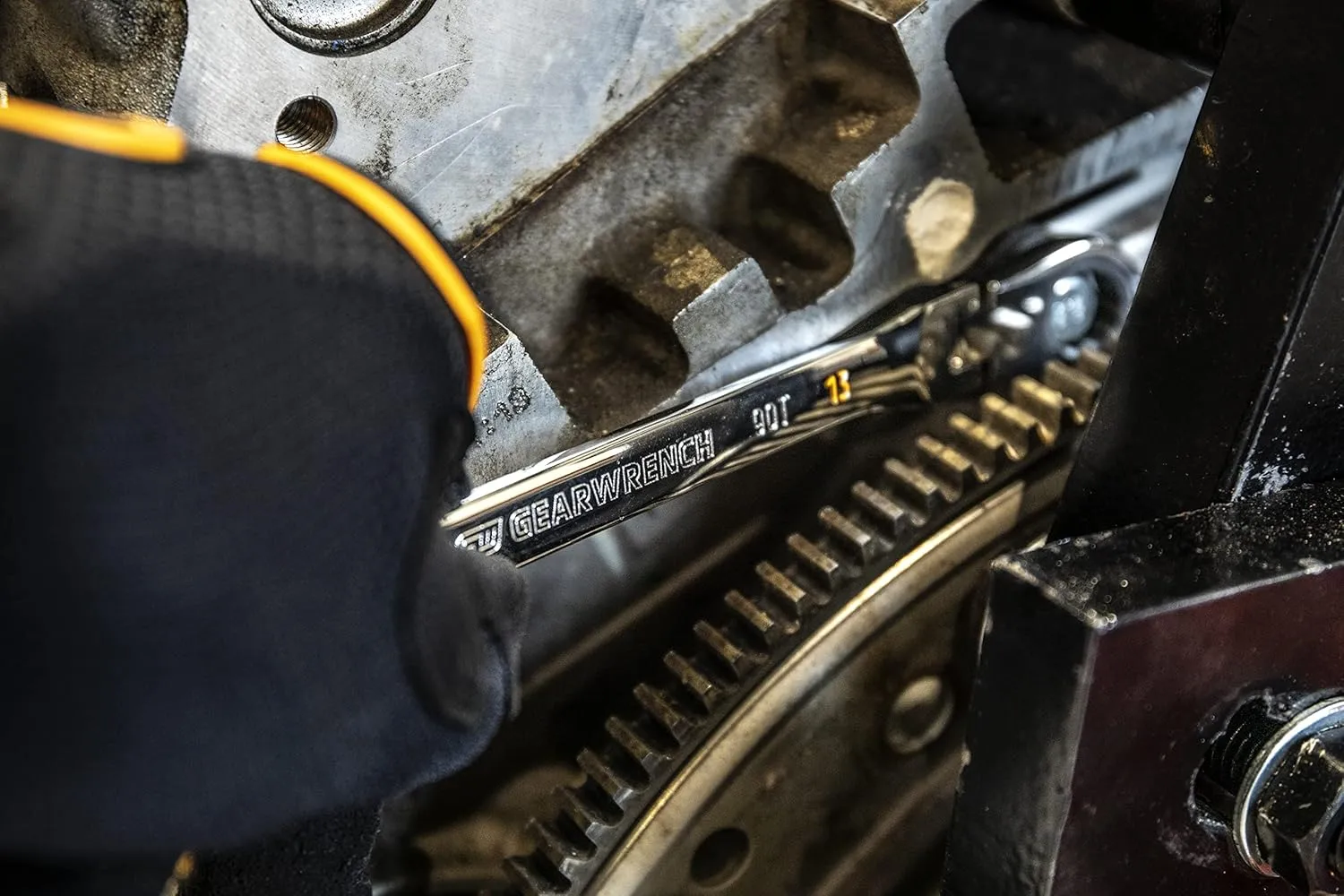 GEARWRENCH 90-Tooth 12-Point Flex Head Ratcheting Combination Wrench