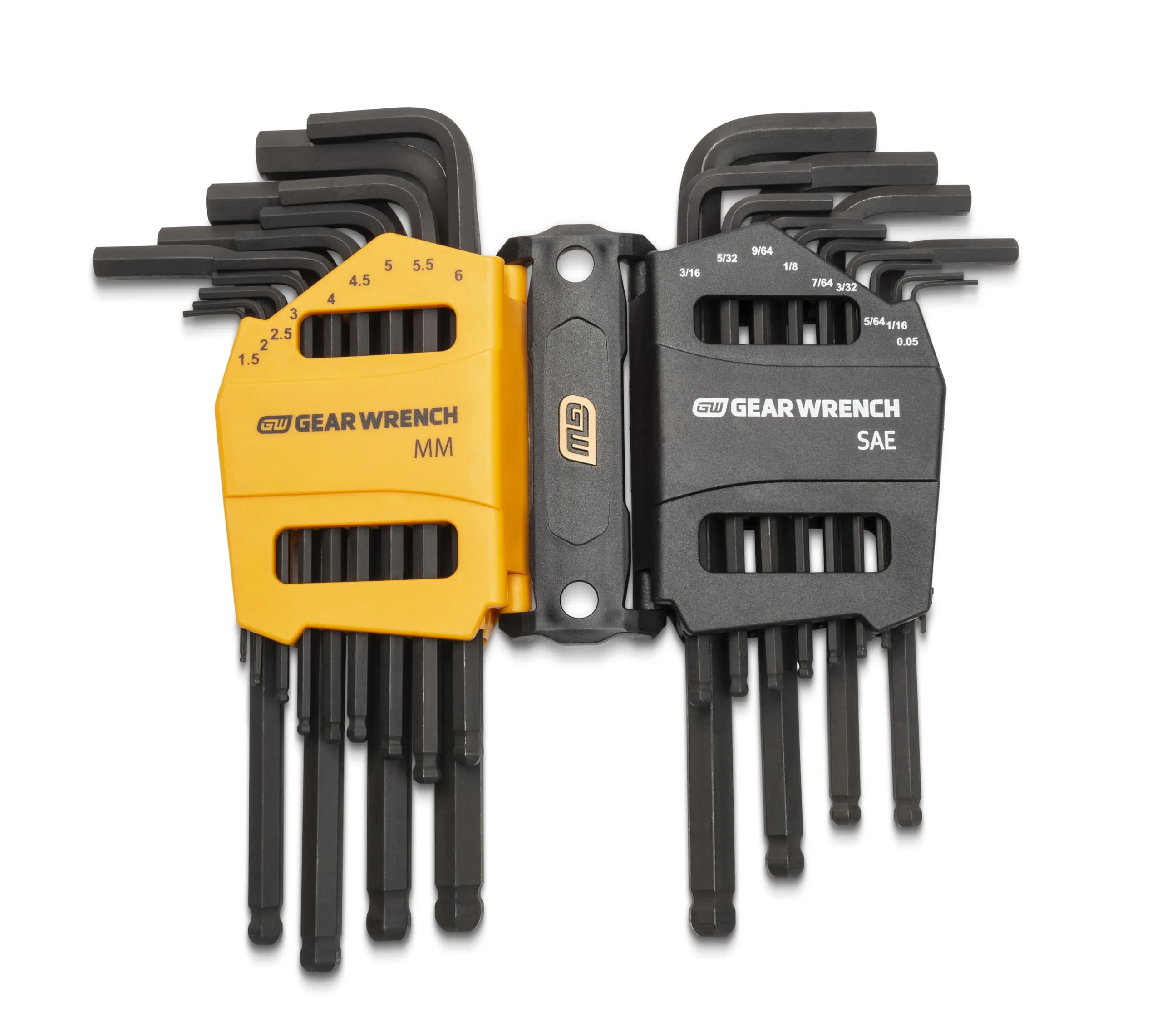 GEARWRENCH 26 Piece SAE/Metric Ball End Long Arm Hex Key Set - 83505