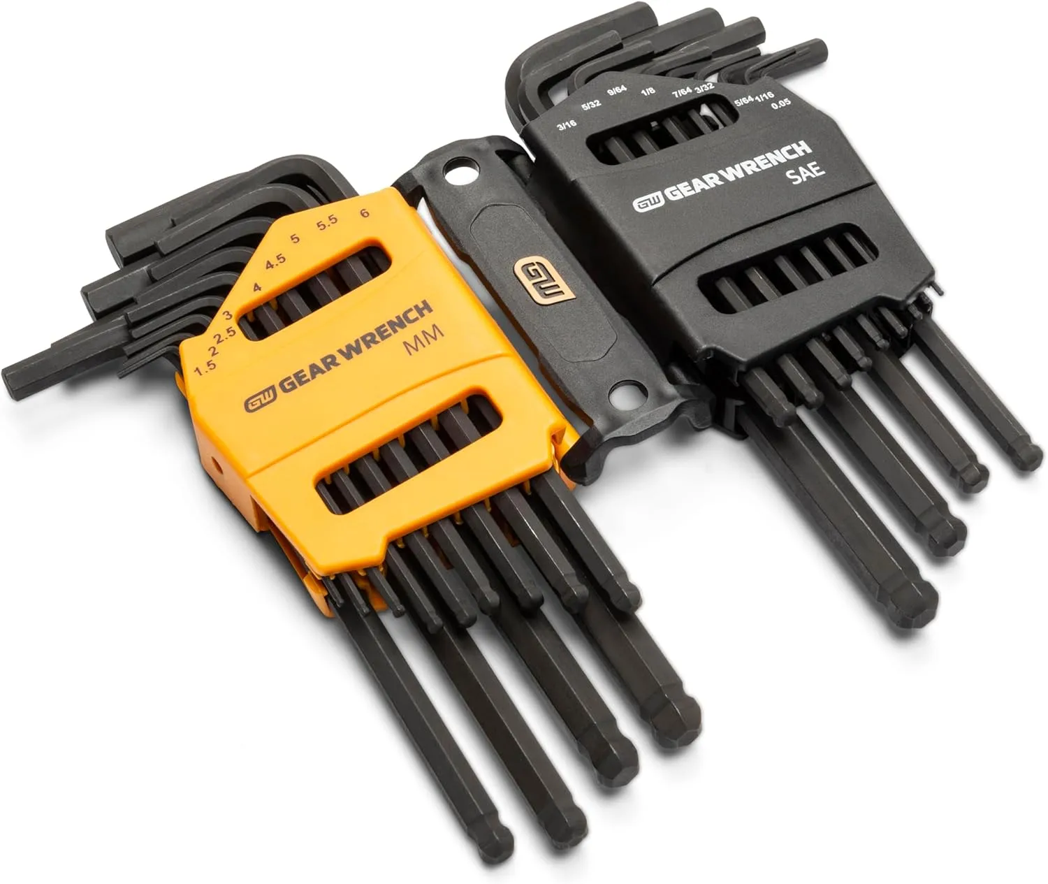 GEARWRENCH 26 Piece SAE/Metric Ball End Long Arm Hex Key Set - 83505